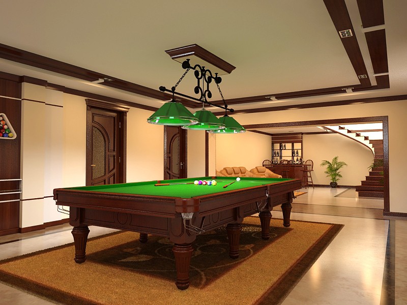 billard dans 3d max vray image