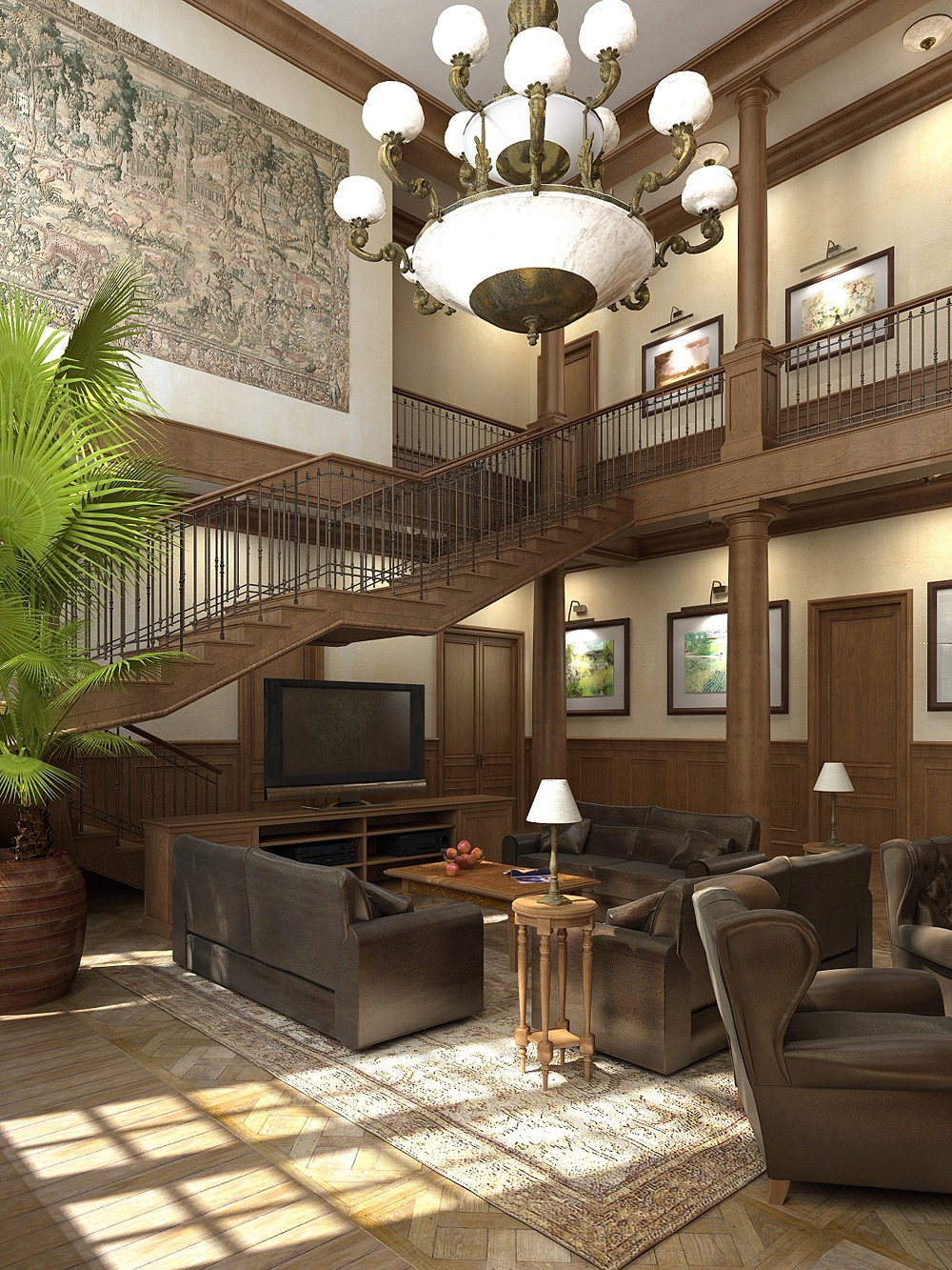 imagen de Casa del general en Blender cycles render