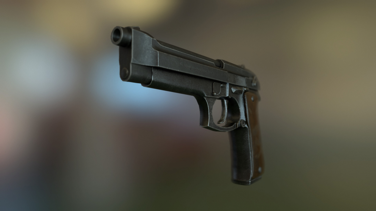 Beretta em 3d max Other imagem