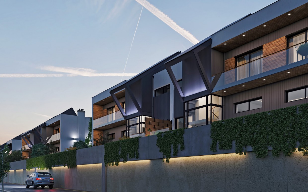 Residential complex "DAVIS". Duplexes. in 3d max corona render image