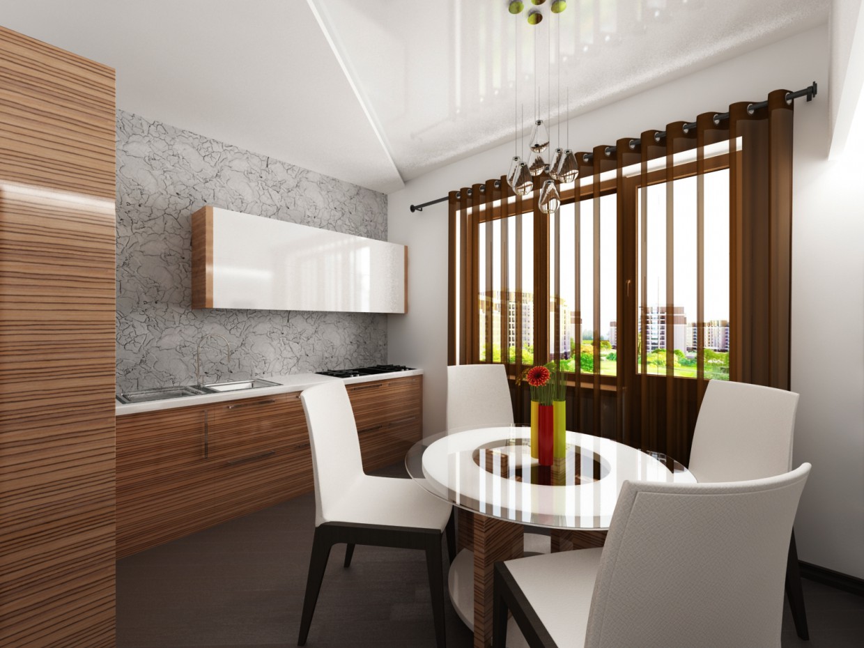 Wohnung in 3d max vray Bild