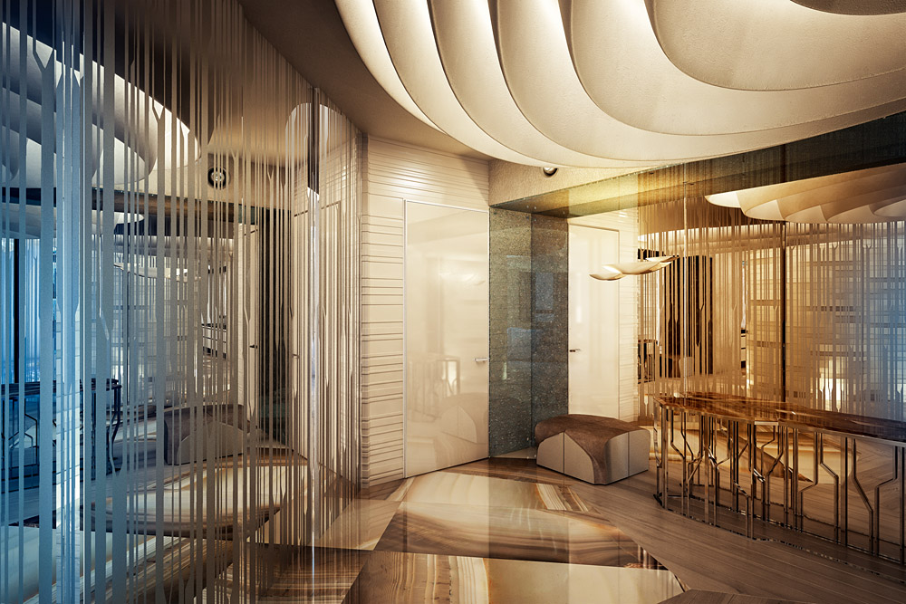 Appartement futuriste dans Blender cycles render image