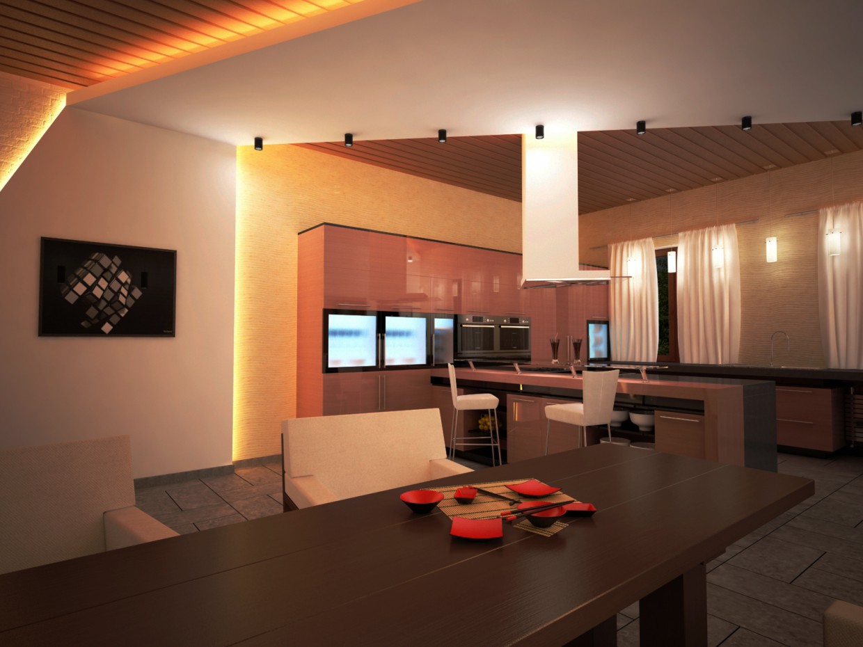 Cuisine dans 3d max vray image