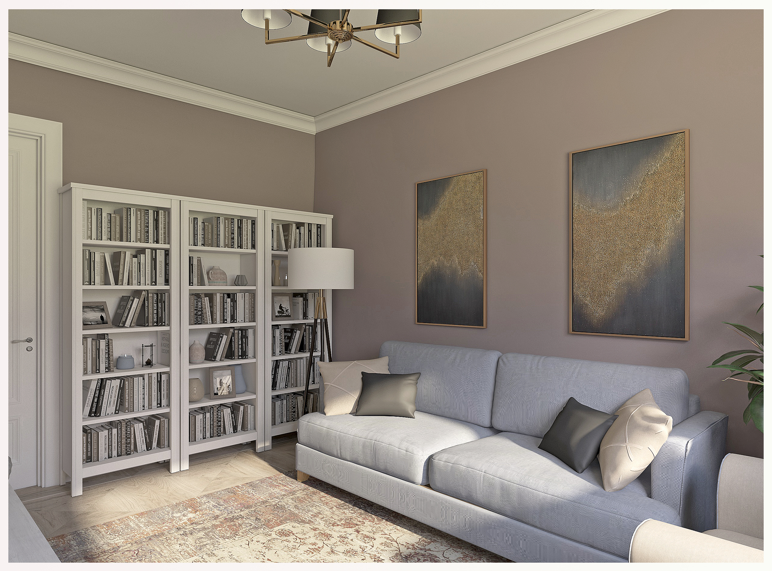 imagen de sala de estar en 3d max vray 3.0