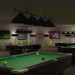 Salle de billard dans 3d max vray image