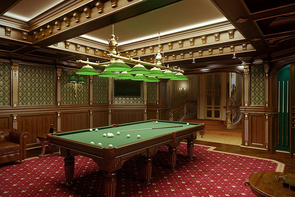 Billard in Blender cycles render Bild