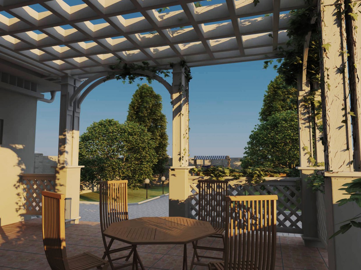 Gazebo in 3d max vray immagine