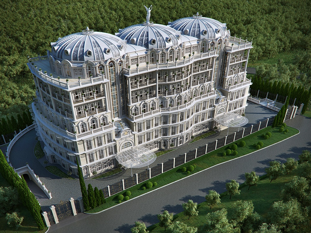 Il progetto a Sochi in 3d max corona render immagine