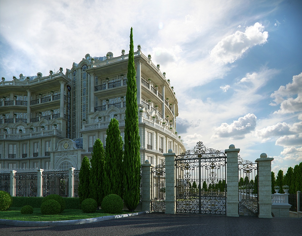 Il progetto a Sochi in 3d max corona render immagine