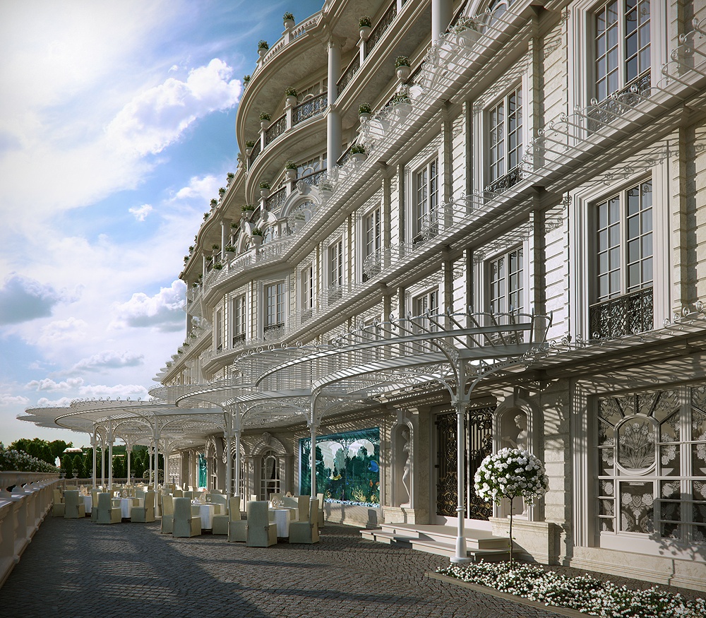 Il progetto a Sochi in 3d max corona render immagine