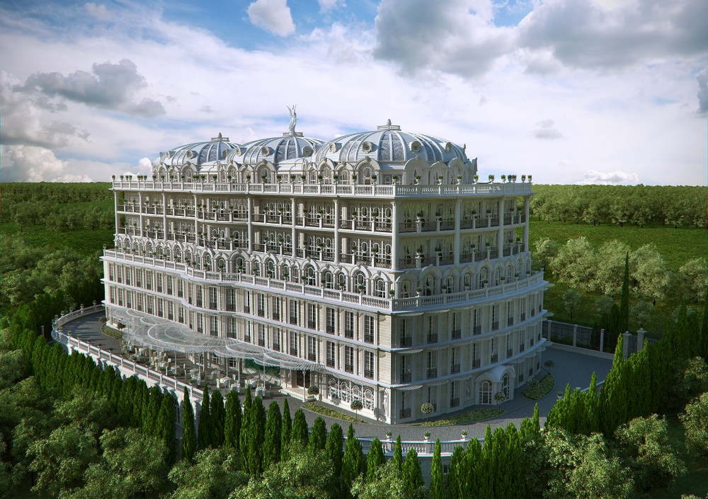 Il progetto a Sochi in 3d max corona render immagine