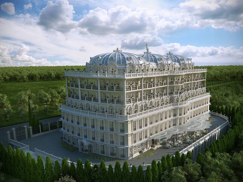 Il progetto a Sochi in 3d max corona render immagine