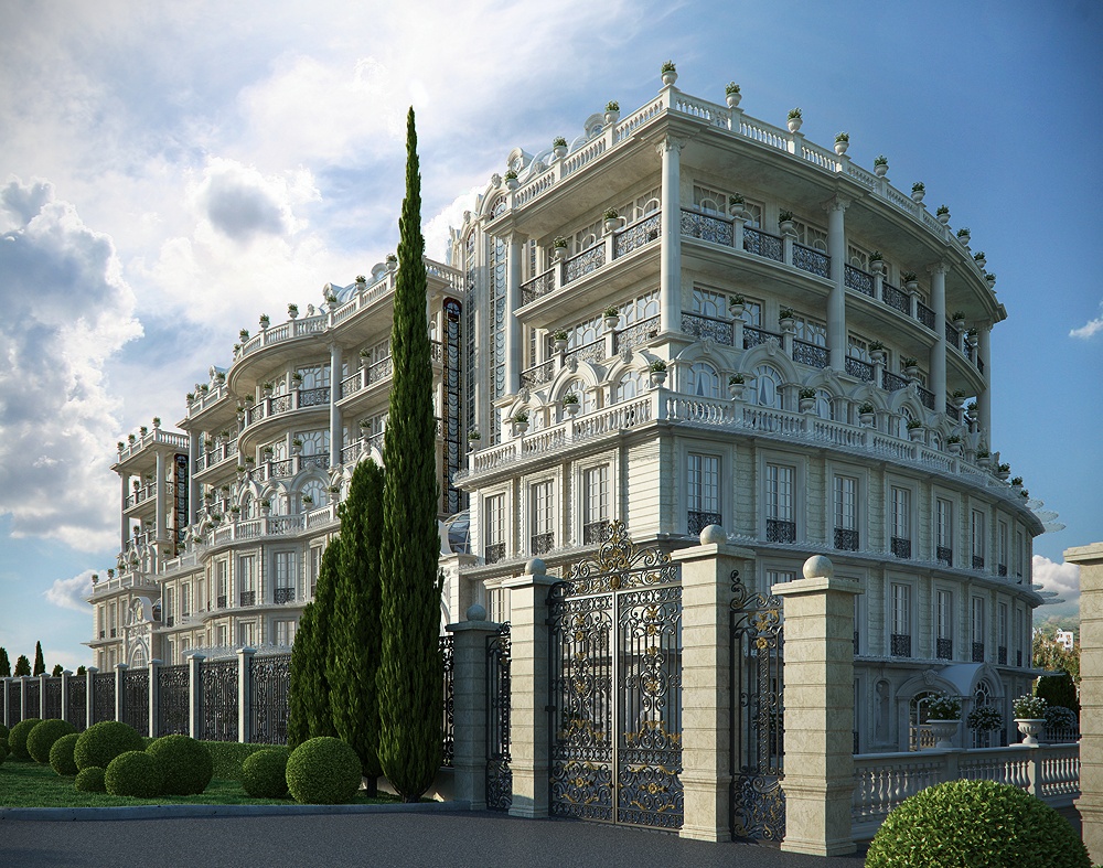 Il progetto a Sochi in 3d max corona render immagine