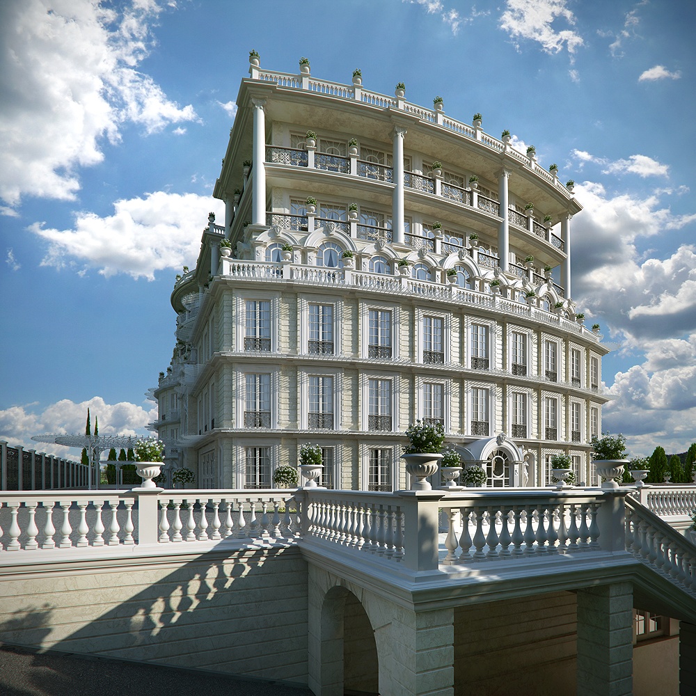 Il progetto a Sochi in 3d max corona render immagine