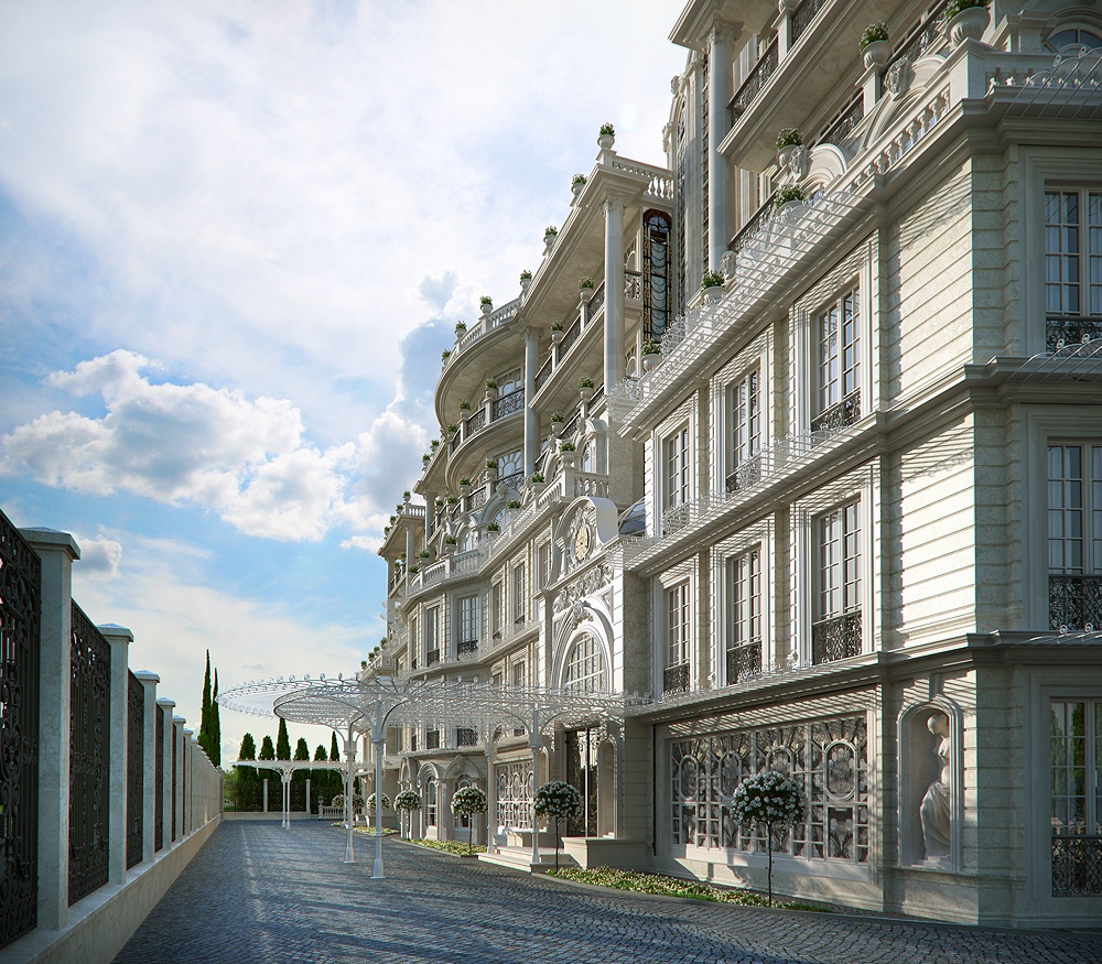 Il progetto a Sochi in 3d max corona render immagine