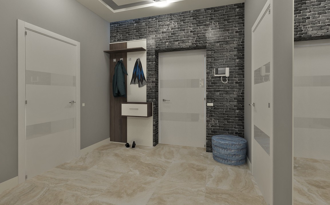 imagen de Apartamento para un chico joven en 3d max vray 2.5