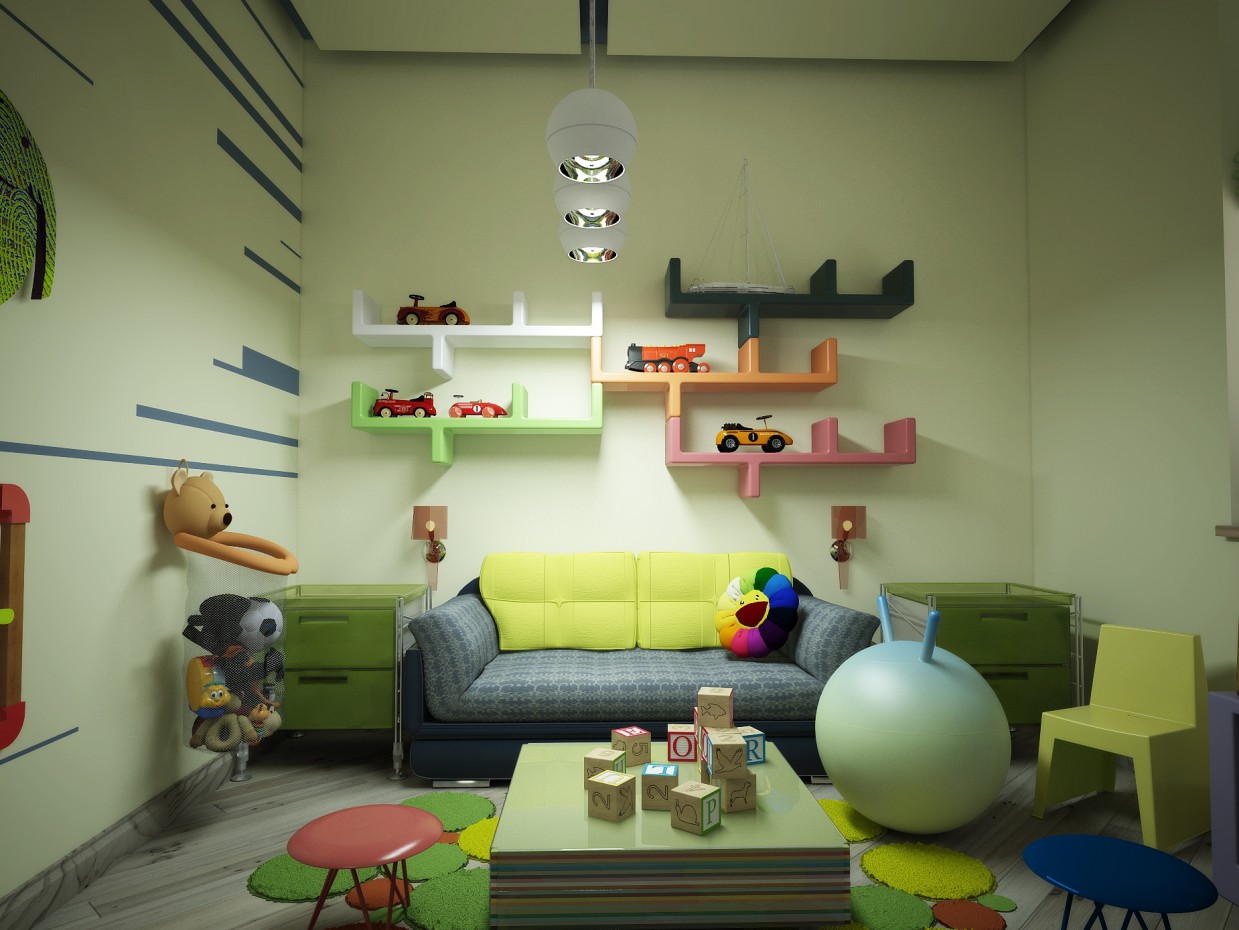 Kindergarten in 3d max vray Bild