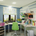 Kindergarten in 3d max vray Bild