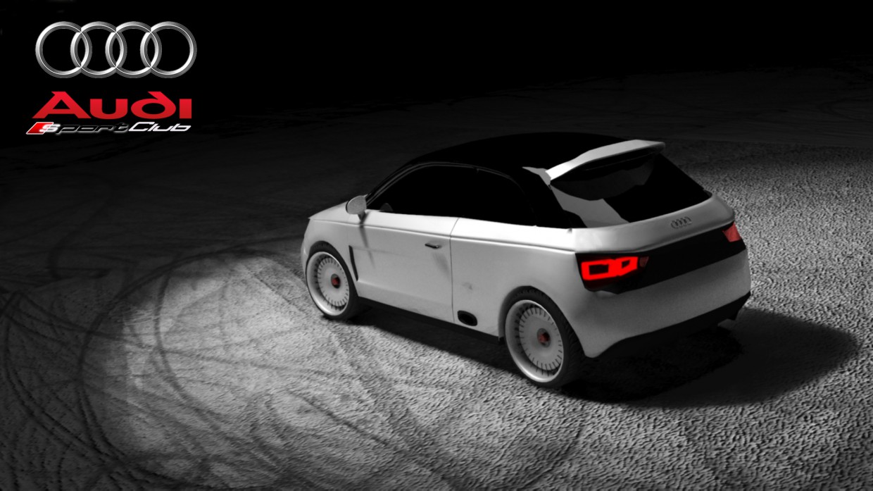 Спортивний клуб Audi A1 в 3d max vray зображення