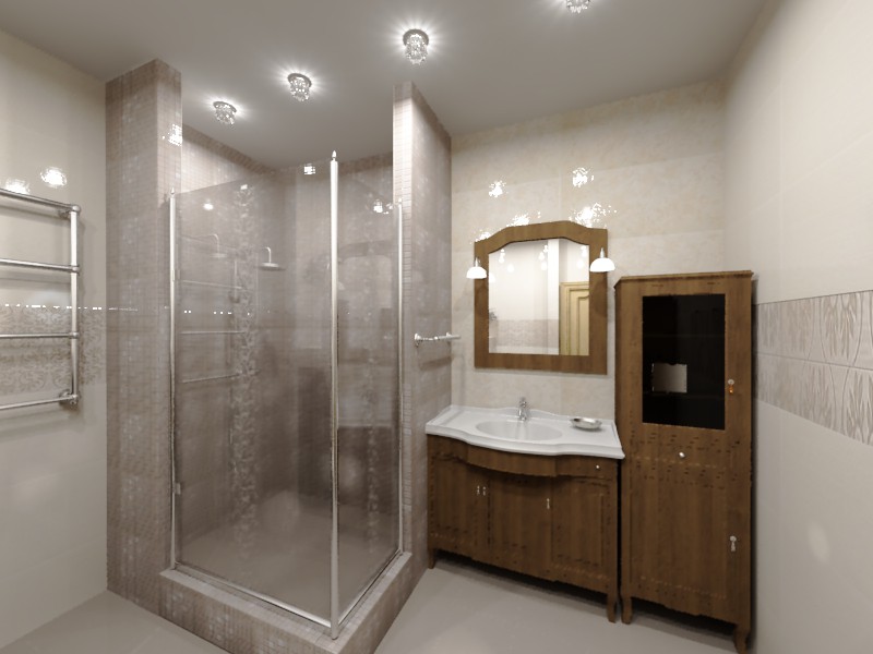 imagen de cuarto de baño en 3d max vray