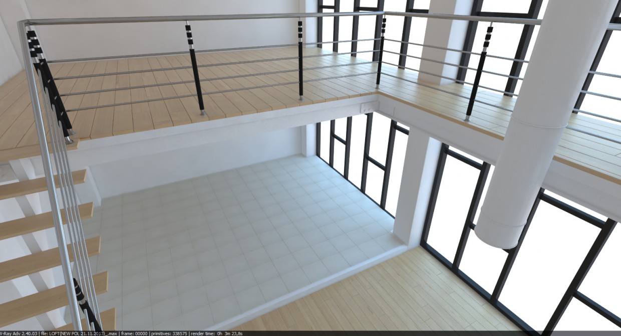 Loft dans 3d max vray image