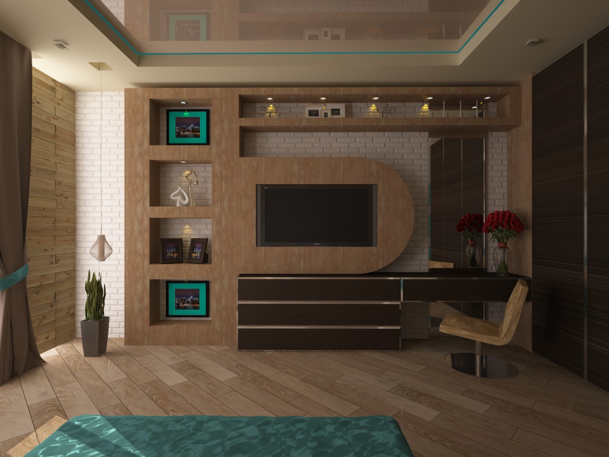 imagen de Dormitorio en 3d max vray