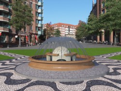 fountain in the city