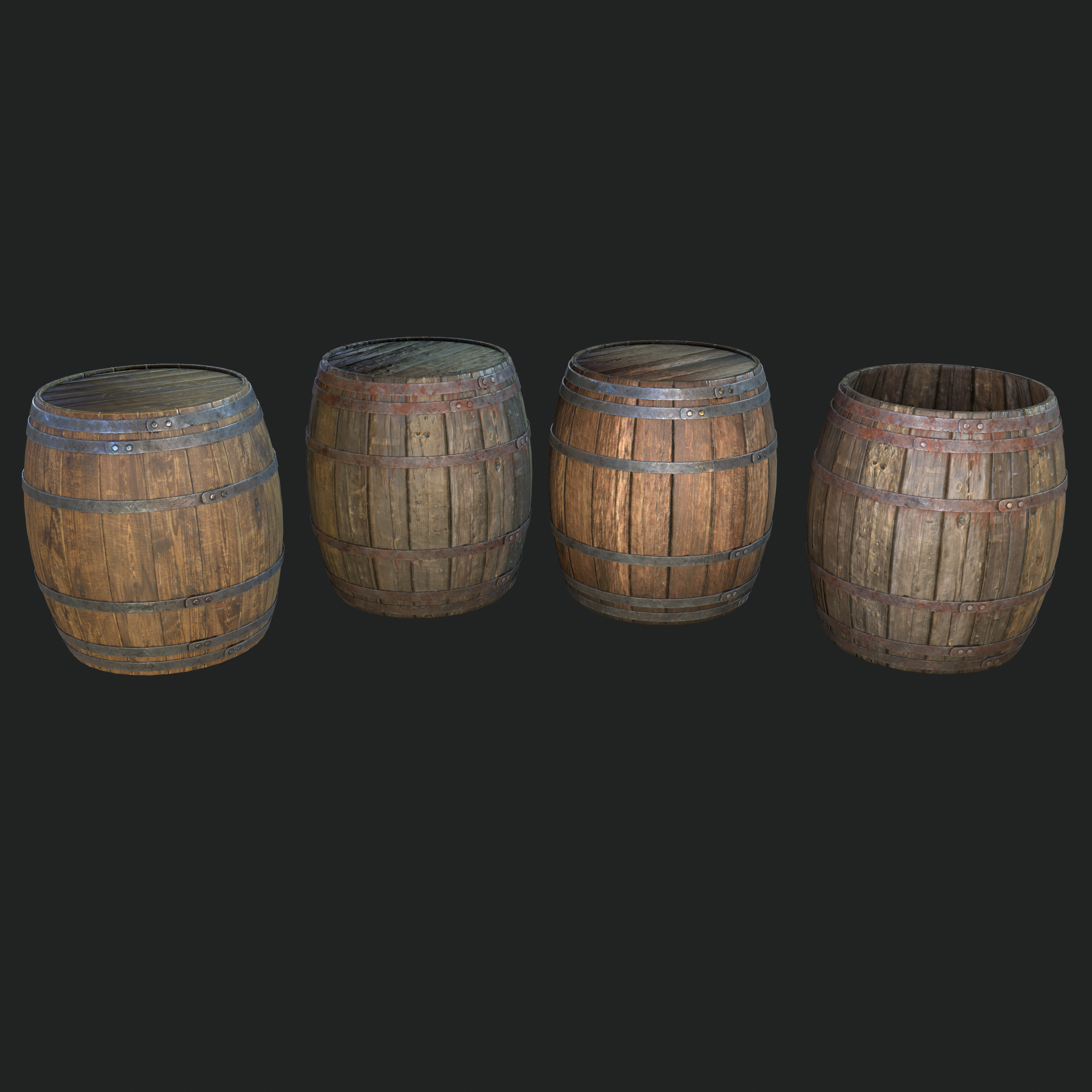 Barrel Set in 3d max Other image