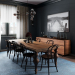 Dark dining room в 3d max corona render зображення