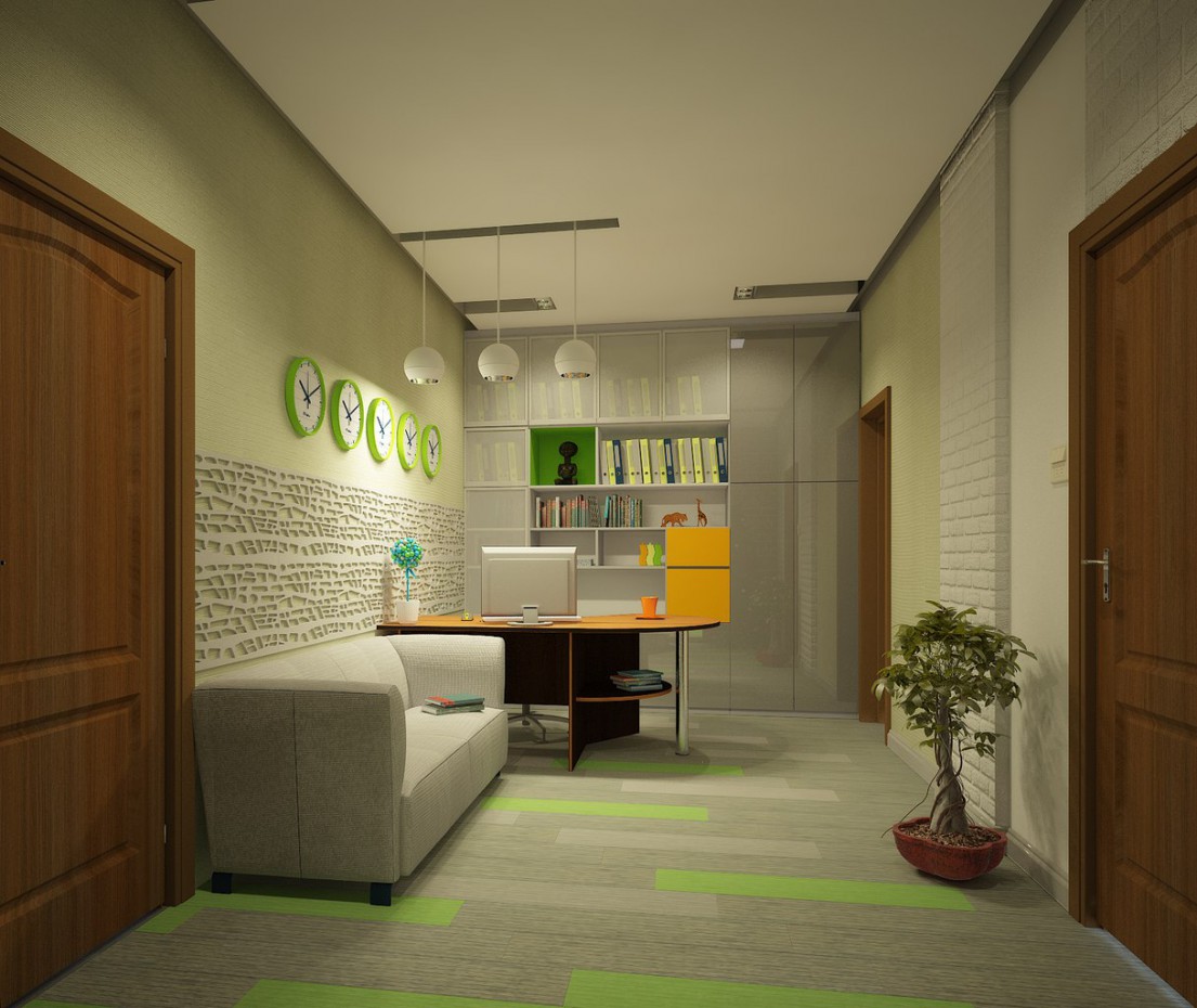 imagen de Oficina en 3d max vray