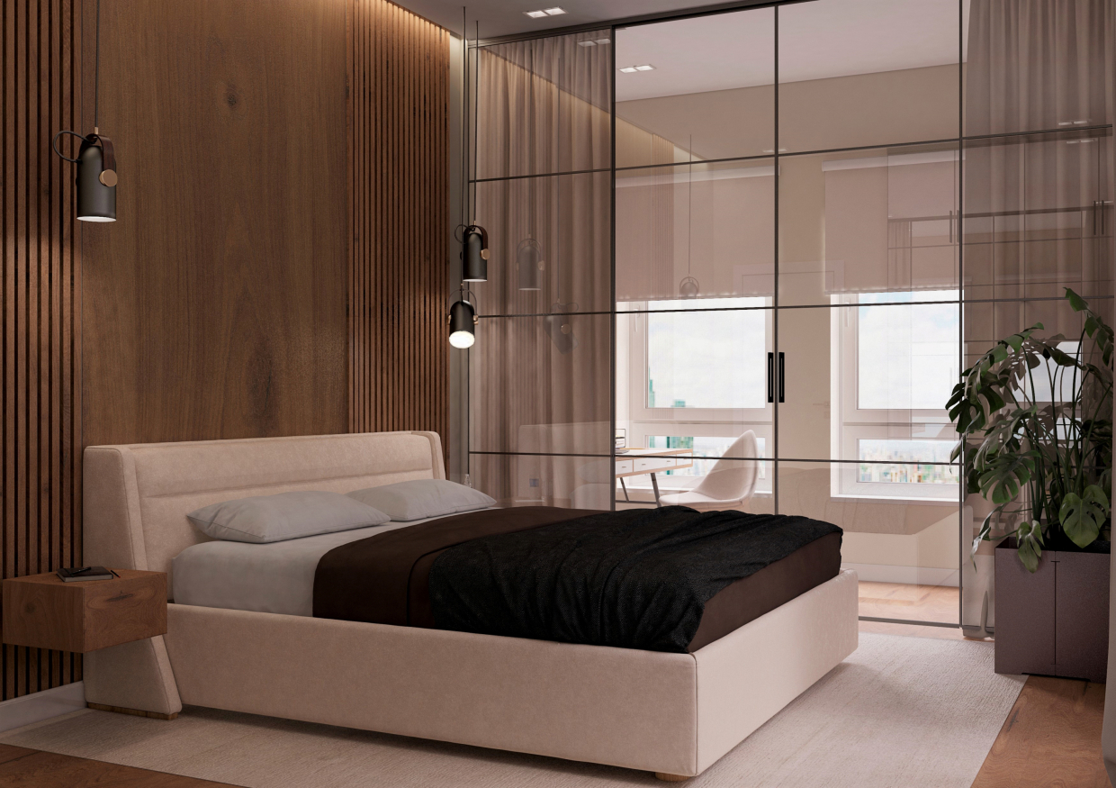 Bedroom in 3d max vray 3.0 image