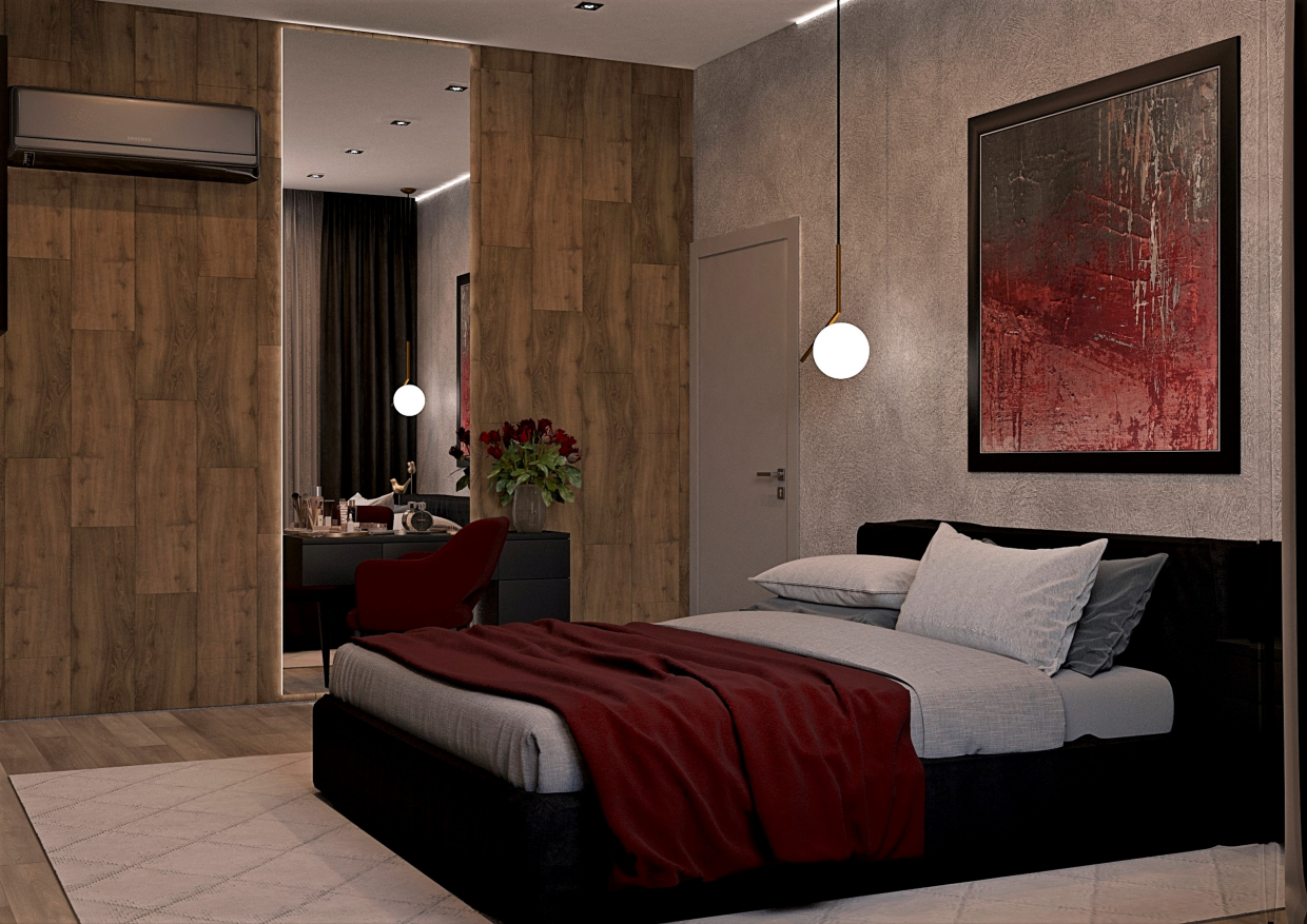 Bedroom in 3d max vray 3.0 image