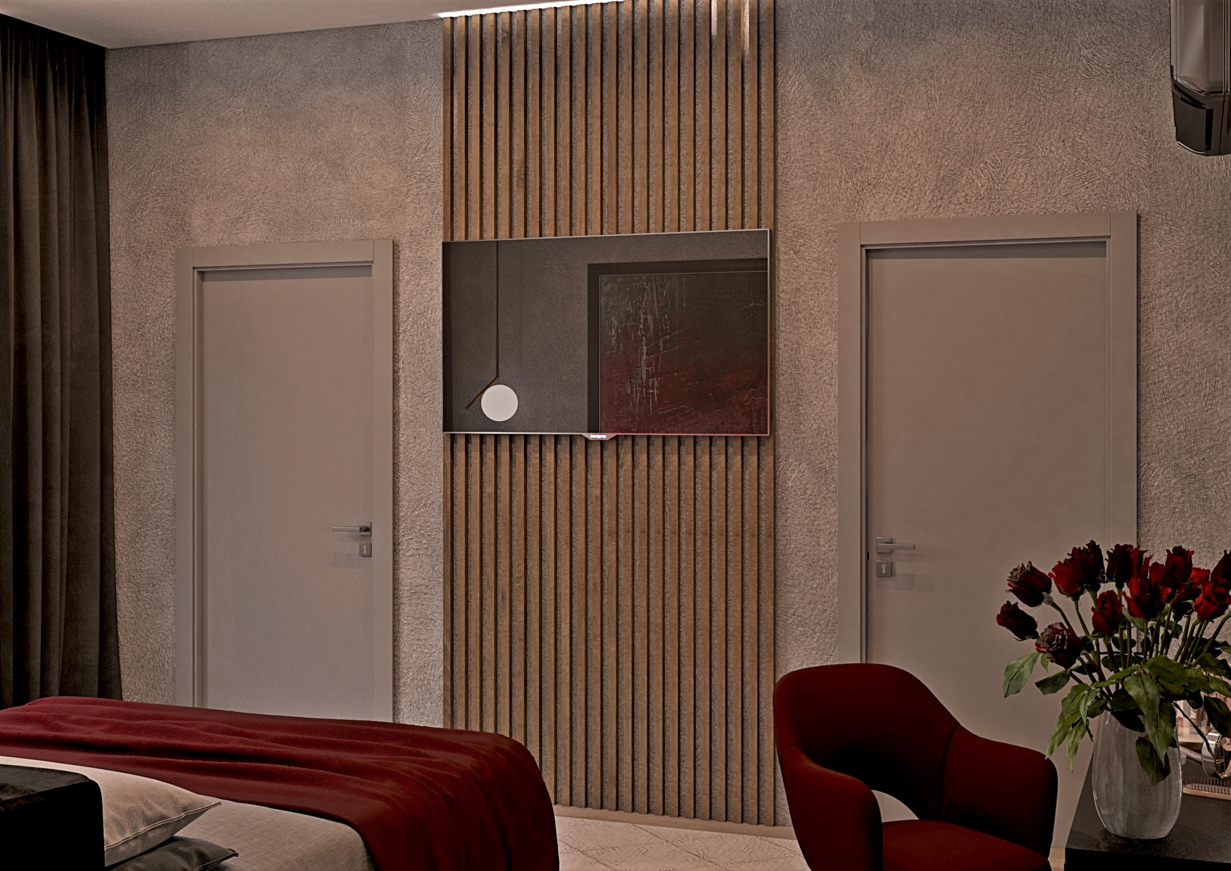 Bedroom in 3d max vray 3.0 image