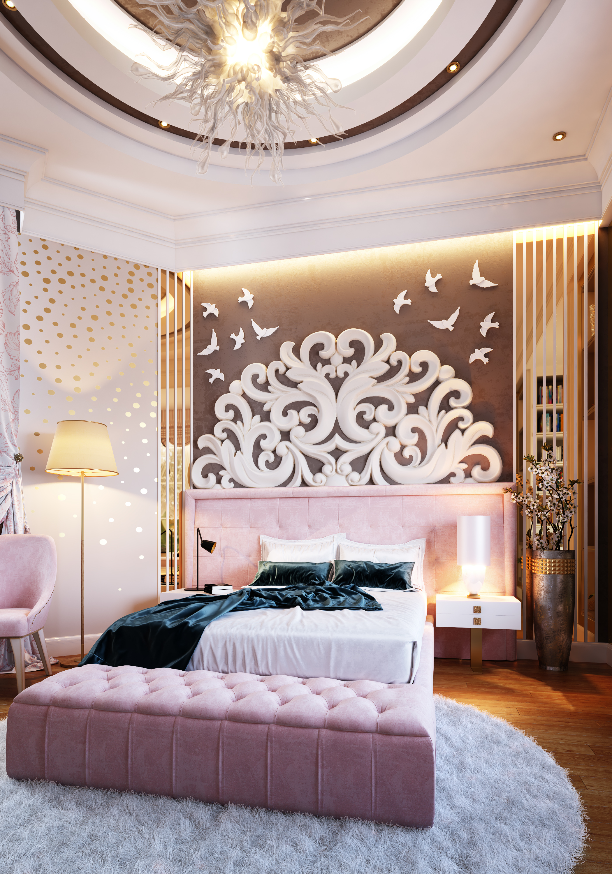 Teen Girls Schlafzimmer in 3d max vray 3.0 Bild