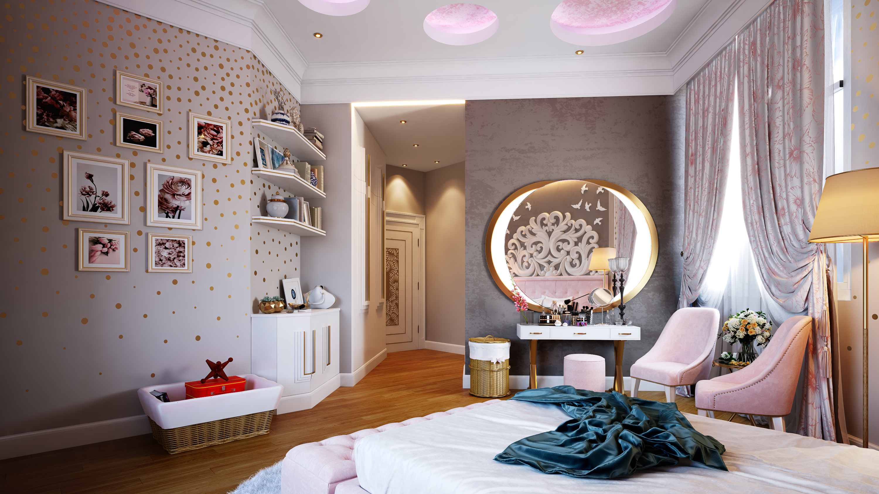 Teen Girls Schlafzimmer in 3d max vray 3.0 Bild