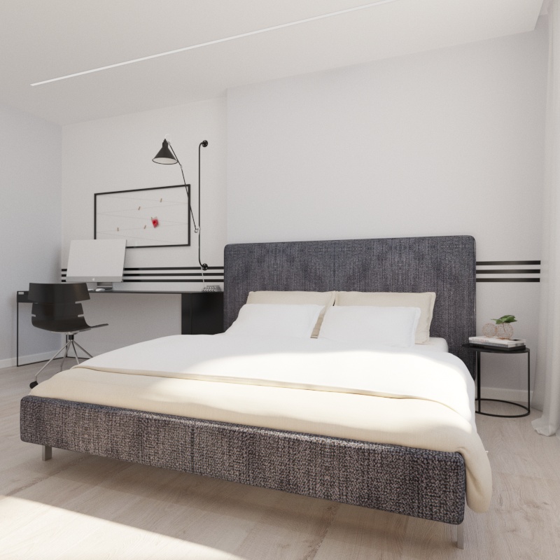 Chambre d'enfant adidas dans 3d max corona render image