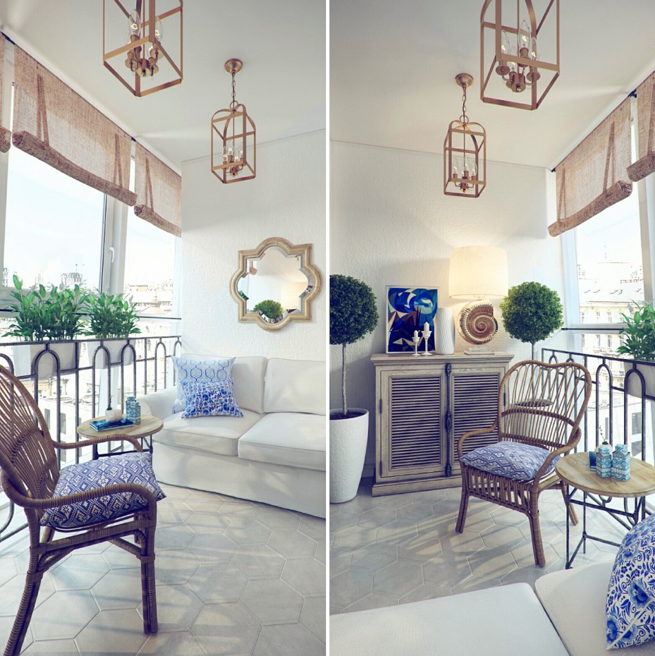 Loggia em 3d max vray imagem