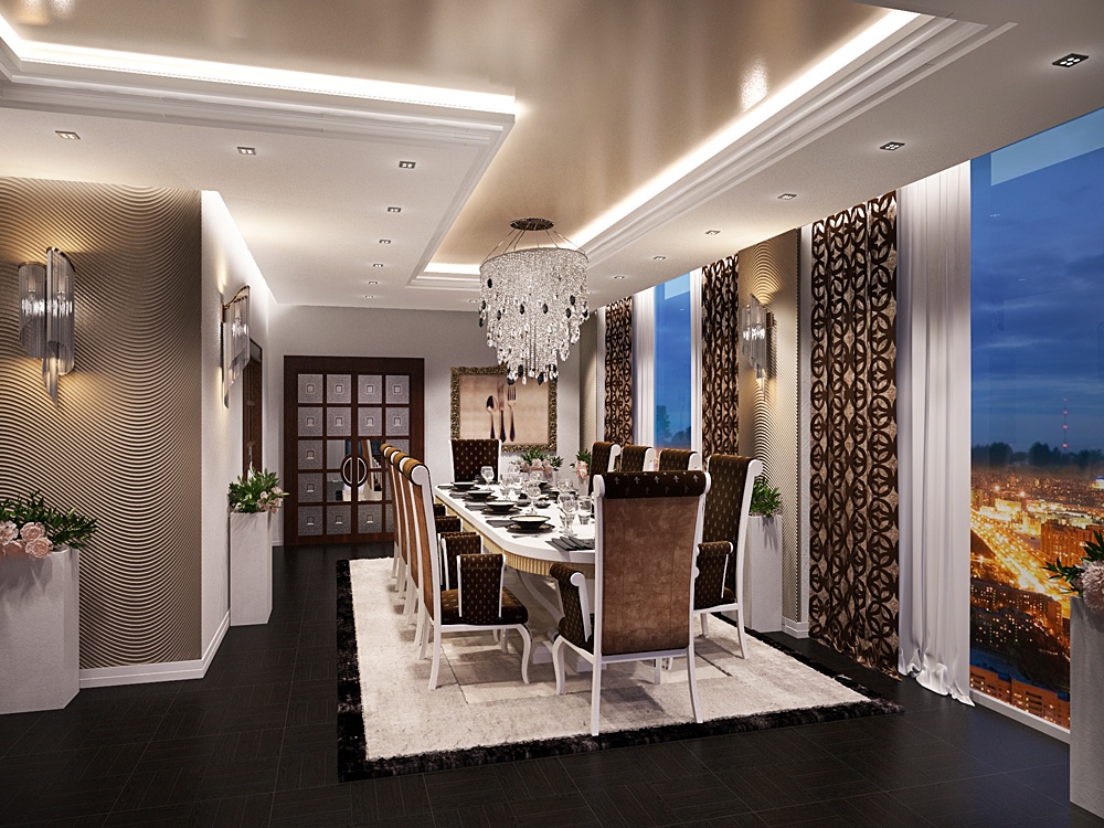 Arredamento in stile Art Deco in 3d max corona render immagine