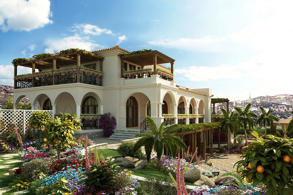 imagen de Villa en Creta en 3d max corona render