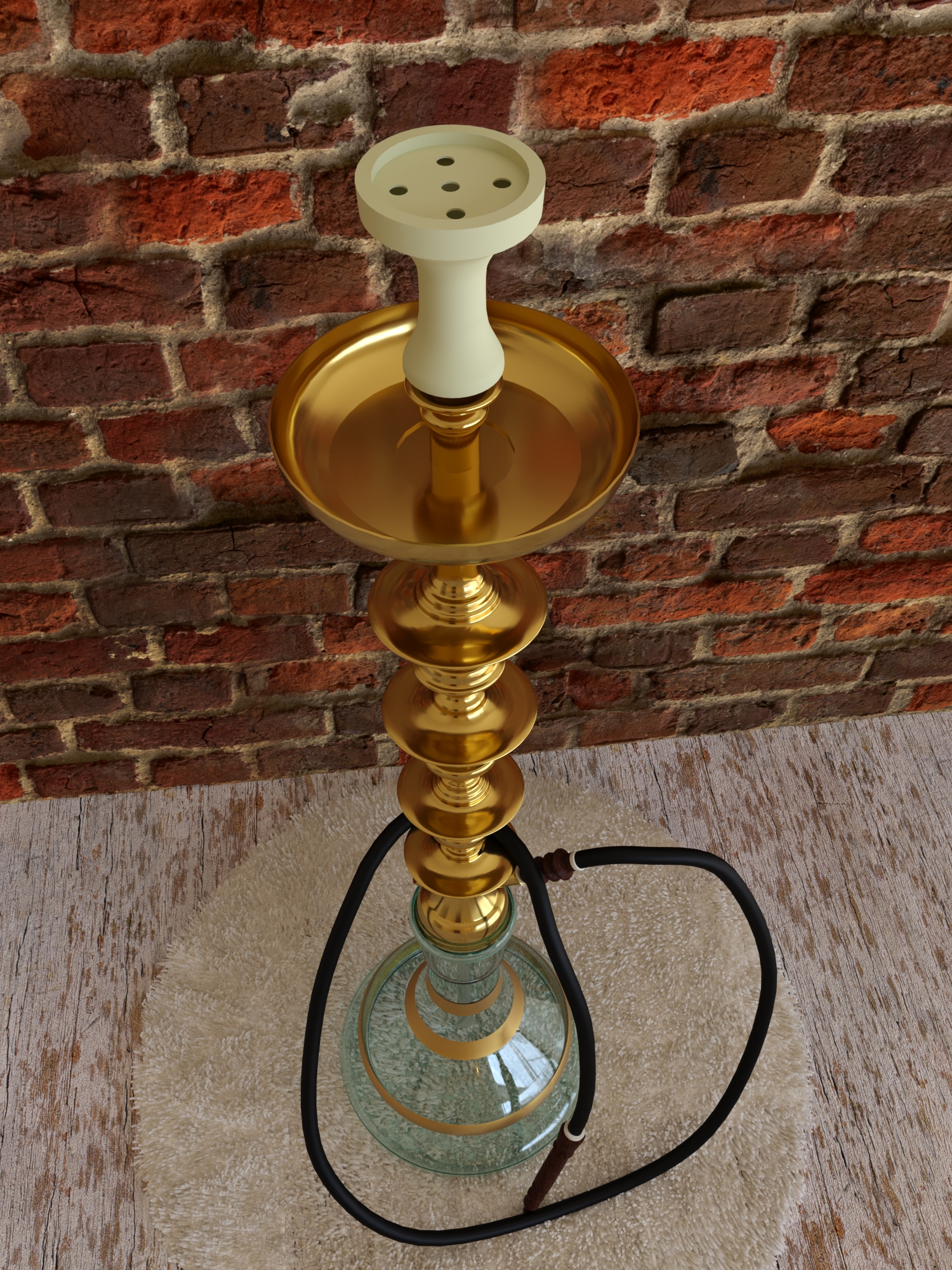 Huka in 3d max corona render Bild