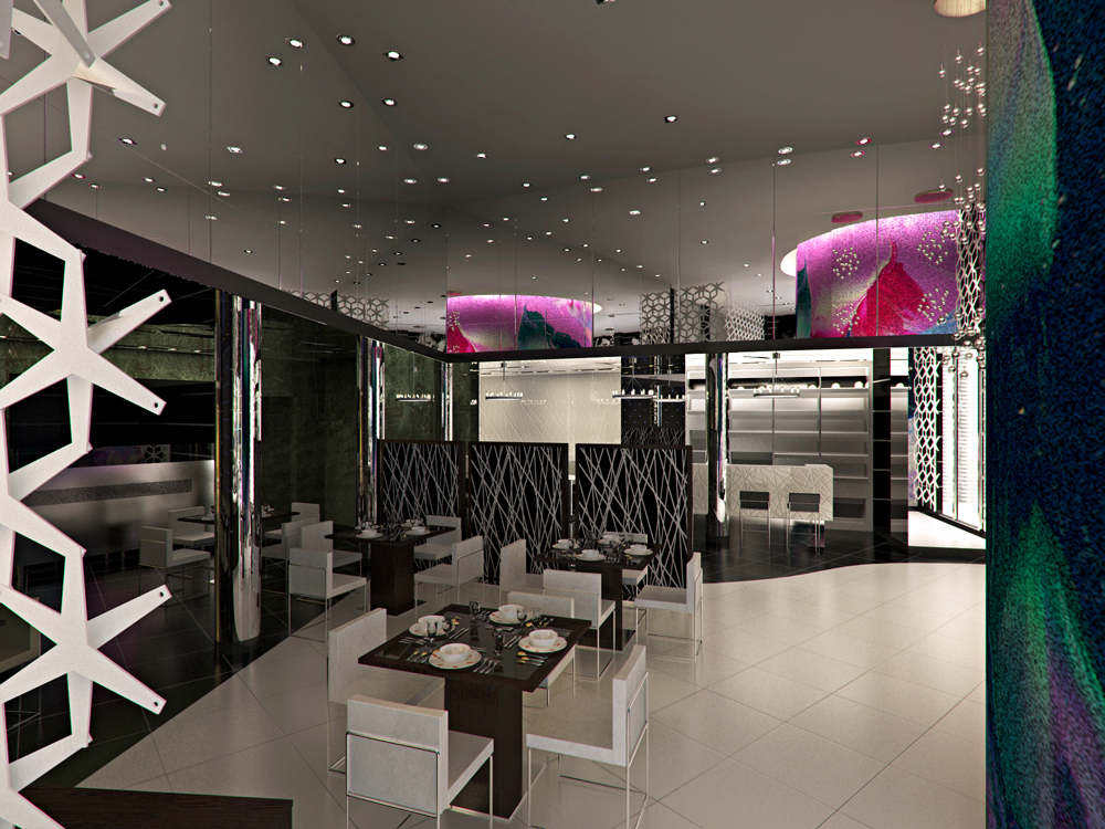 Ristorante a Dubai in Blender cycles render immagine