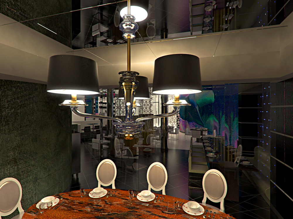 Ristorante a Dubai in Blender cycles render immagine