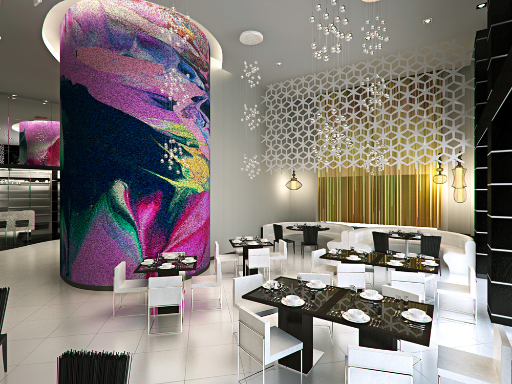 Ristorante a Dubai in Blender cycles render immagine