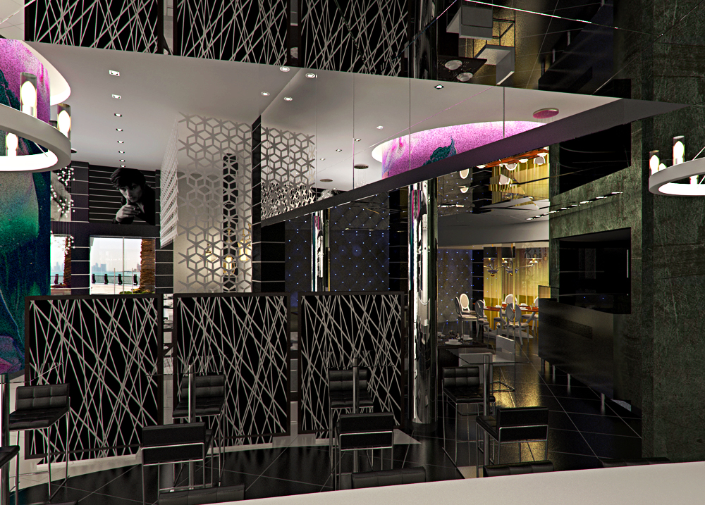 Ristorante a Dubai in Blender cycles render immagine