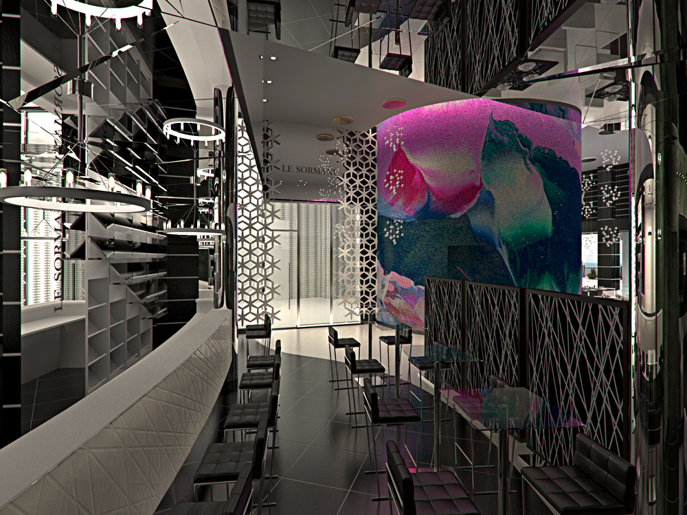 Ristorante a Dubai in Blender cycles render immagine