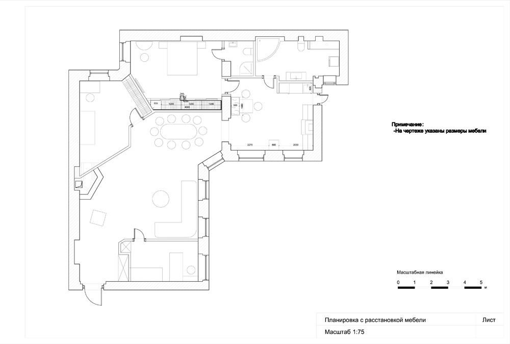 Ricostruzione di un appartamento a San Pietroburgo su Fontanka in 3d max corona render immagine