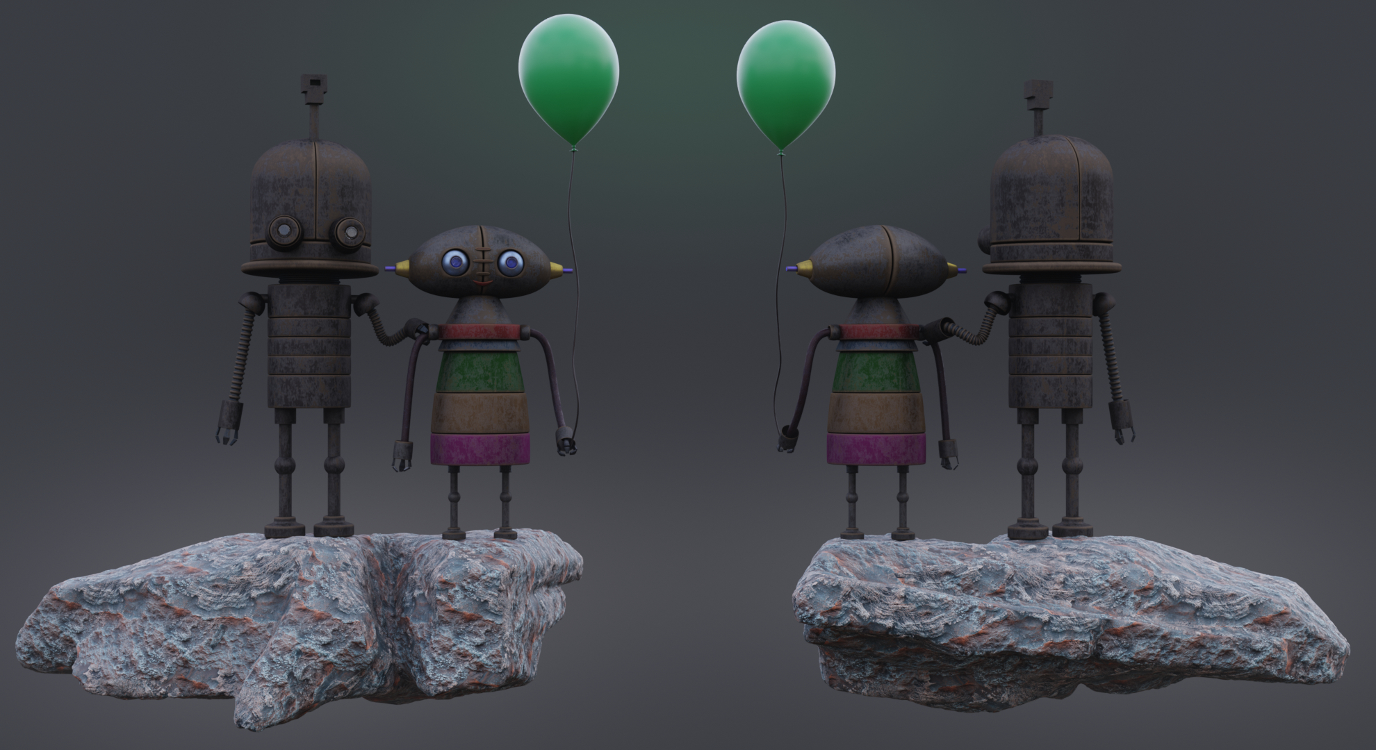 "Robolanet" dans Blender cycles render image