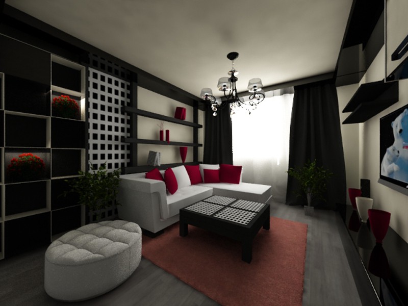 imagen de Sala de dibujo en 3d max vray