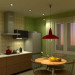 Eco in a studio apartment in 3d max vray image