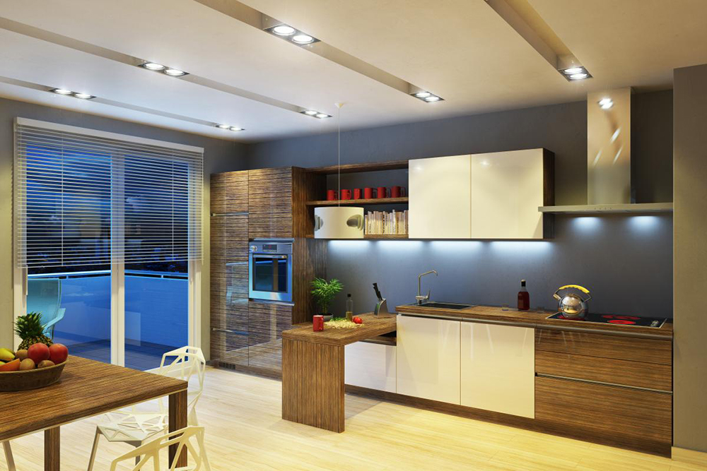 imagen de cocina en Blender cycles render